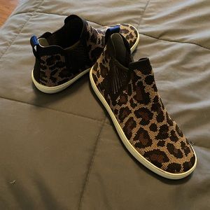 Rothy's Leopard Print Ankle Boots